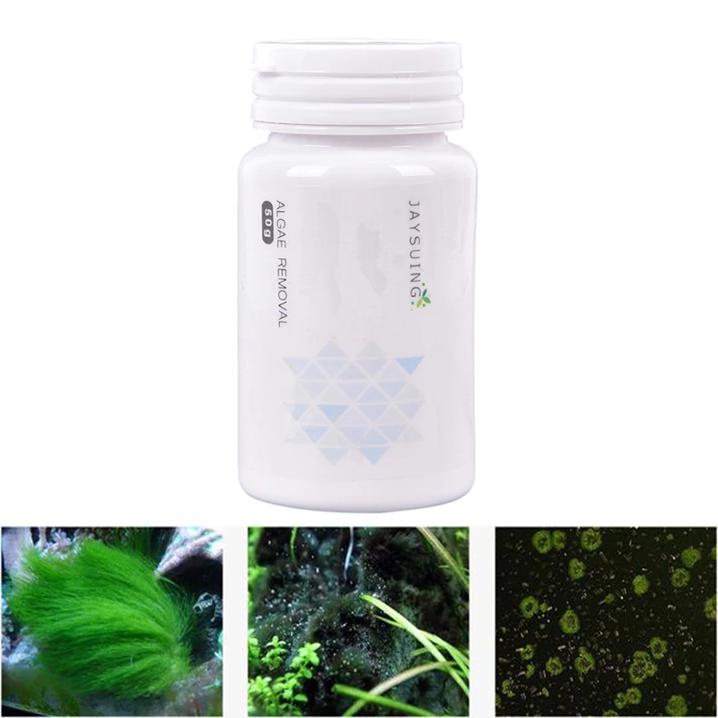 Hot Sale !!! Algae Repellent Agent Tank Moss Remover Aquarium Fish Tank Cleaning Powder D6 1pc