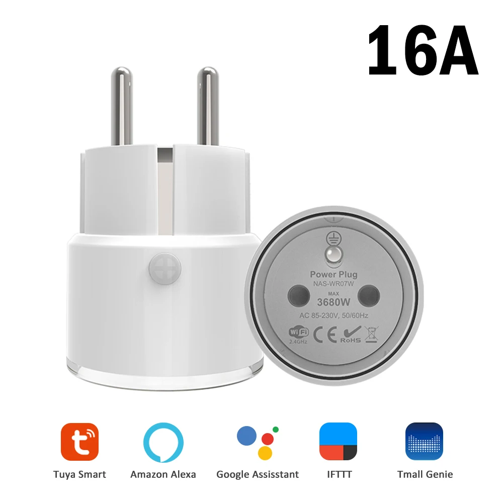 

NEO Coolcam 16A 10A WiFi Smart Plug Smart Wireless FR Plug WiFi Series Compatible to Amazon Alexa Google Home Socket