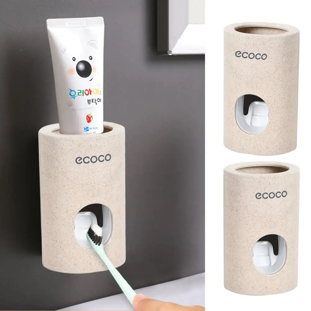 

Automatic Toothpaste Dispenser Squeezers Toothpaste Tooth Dust-proof Toothbrush Holder Wall Mount Stand Bathroom Accessories Set