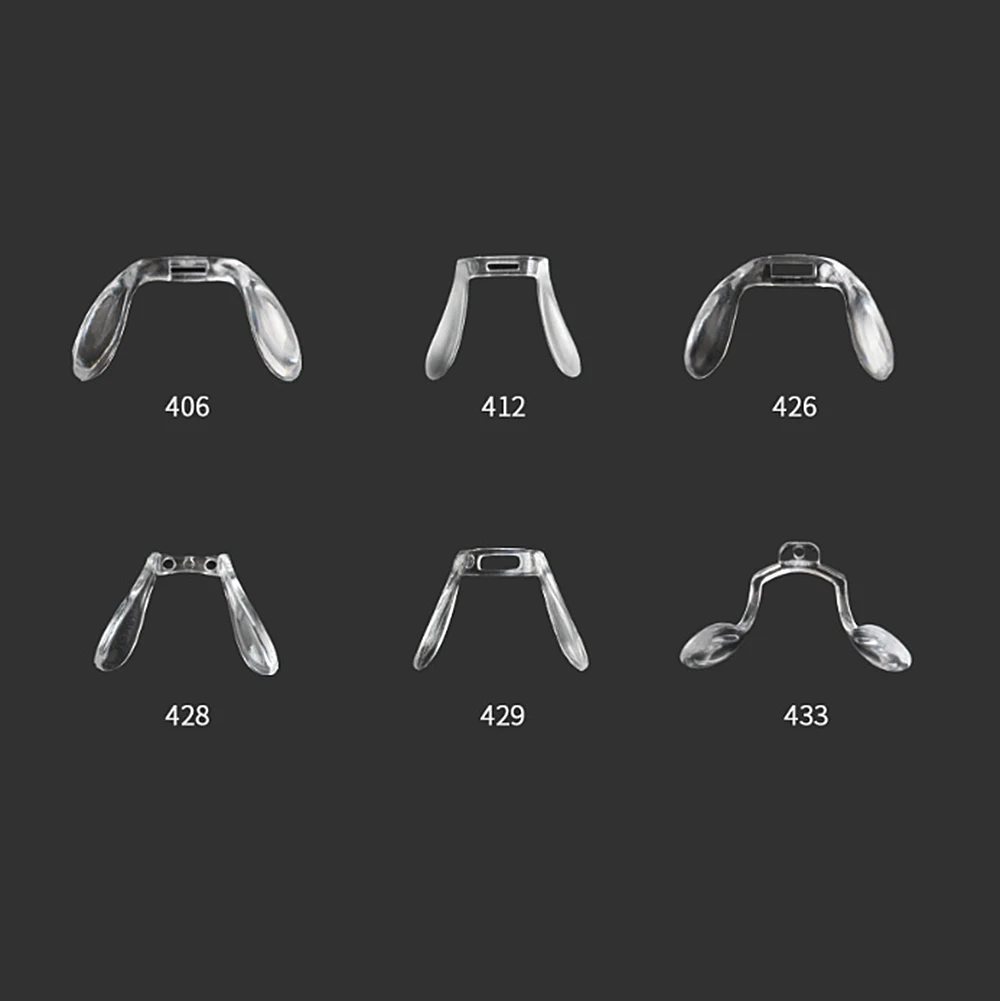 

10pcs Bridge Conjoined PVC plastic Nose Pads eyeglasses eyewear nose pads