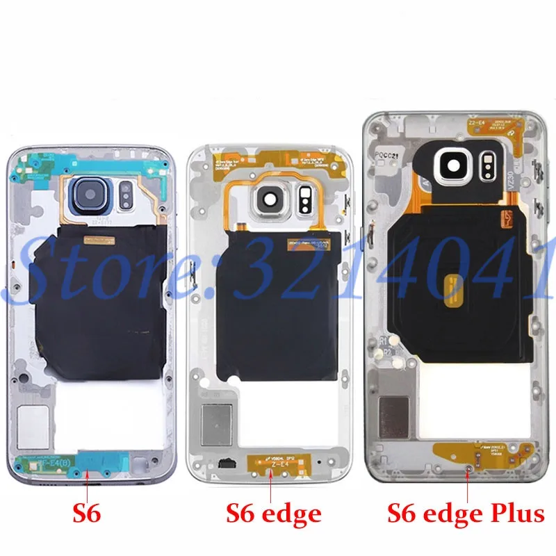 10 шт./лот корпус средней рамки для samsung Galaxy S6 S6 Edge S6 edge plus G920F G925F G928F с двумя sim-картами