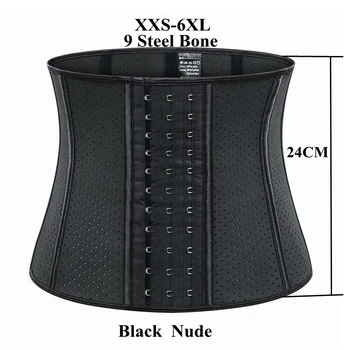 

Fajas Reductoras Latex Waist Trainer Corset 9 Steel Bone Women Tummy Tucker Control Slimming Belt Waist Cincher and Body Shapers