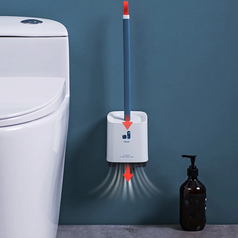 Силиконовый Ершик для туалета устройство для чистки посуды щетка для унитаза вишня щетка для рук очиститель для туалета сменный