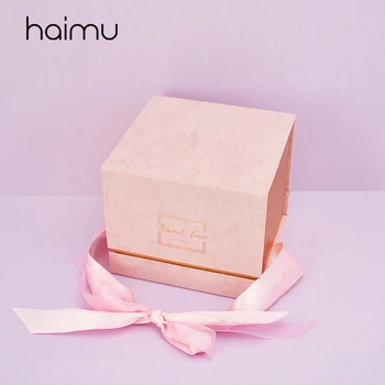 

Square Flip Gift Box Romantic Wedding Favor Decoration for Bridesmaid Gift Box Gifts Packaging Boxes for Valentine's Day