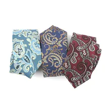 7cm Mens Ties Paisley Formal Dress Men Accessories Fashion Classical Business Neckties Banquet Celebration Wear