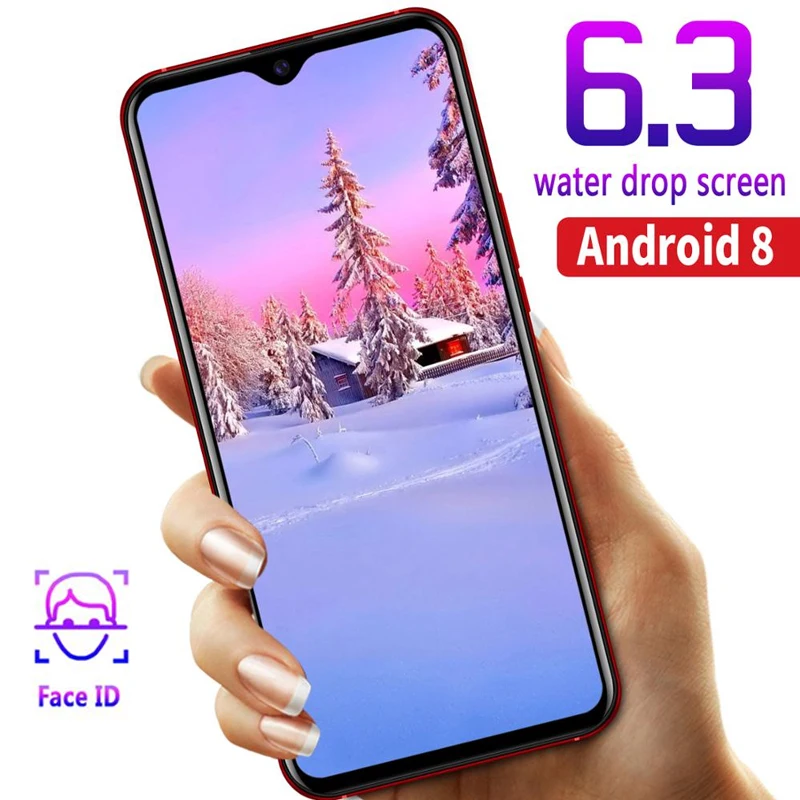 Роскошный смартфон 6 3 &quotдюймов разблокированный Android Смарт мобильный телефон