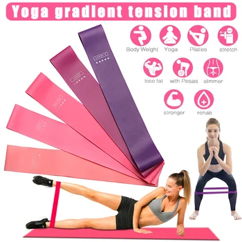 

Newly 5Pcs/Set Elastic Workout Resistance Bands Loop Sports Fitness Exercise Yoga Band S66