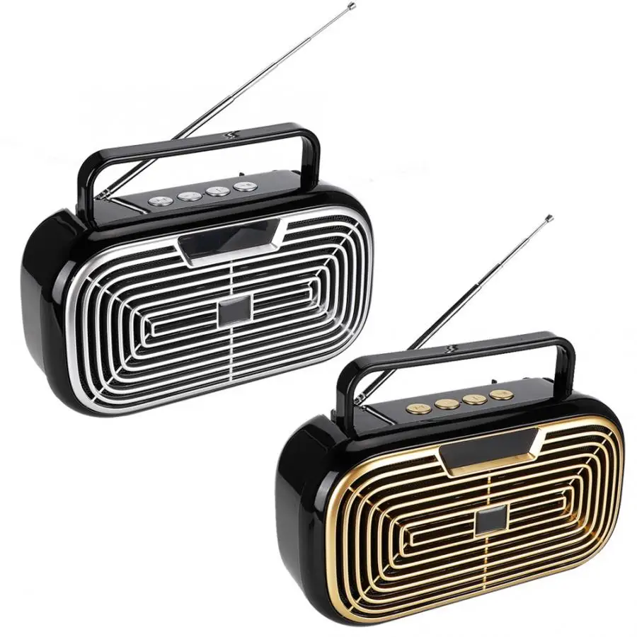 Altavoz bluetooth SM-X12 беспроводной Bluetooth динамик портативный радио Светодиодный дисплей для tf-карты USB/FM/AUX FM автоматический