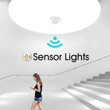 Lâmpada de teto led pir sensor de movimento 220v 110v 9w 13 18 24 36w mordern branco quente branco frio luzes de teto para corredores foyer