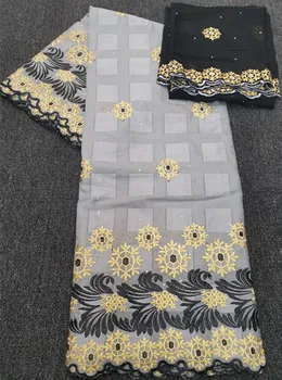 

swiss voile lace in switzerland cotton lace nigerian lace fabrics 2+5yards embroidered swiss dry lace fabric for dress HL-A24