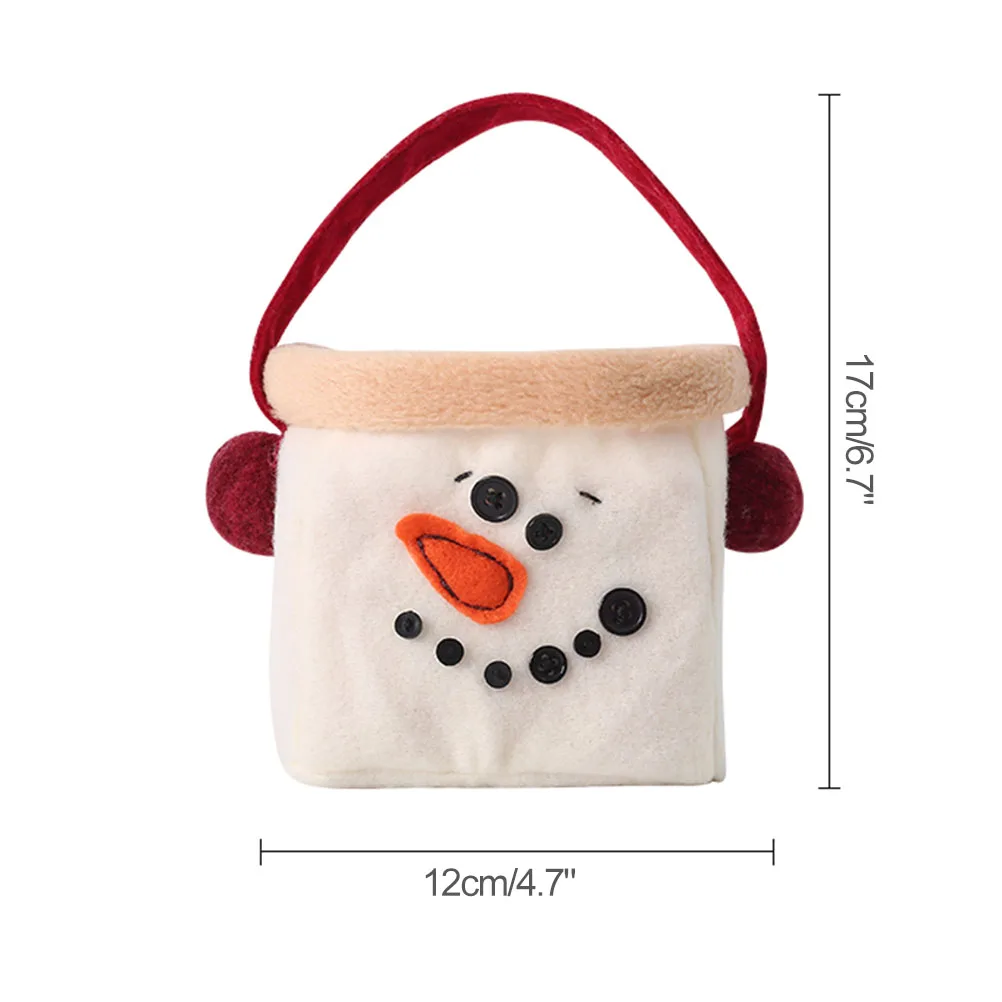 Christmas Snowman Gift Candy Bag Food Biscuit Packaging Handbag Cookie Christmas Decoration Party Supplies