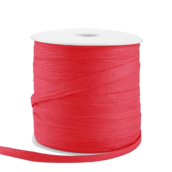 

1/4inch In Width Paper Raffia Ribbonr Decoration Wrapping Crafts 210M Reel For Weddings, Christenings