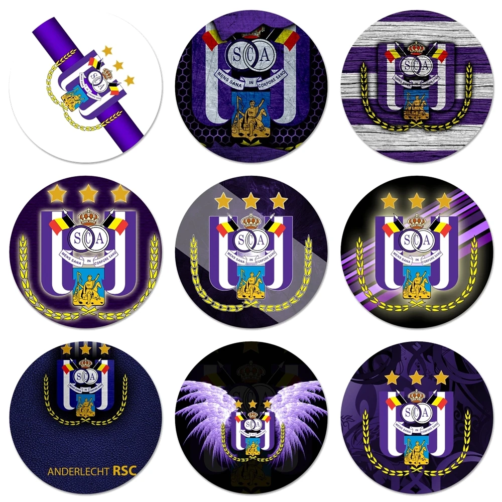 Rsc anderlecht logo equipe de futebol cozinha decoração casa geladeira ímã  abridor de garrafa cerveja coque 58mm - AliExpress