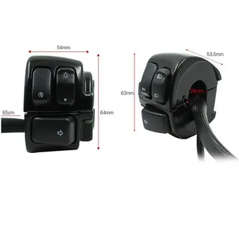 

1 Pair Motorcycle Switch Combination Switch Handlebar Switch for Harley Davidson Motorcycle Handlebar Switch