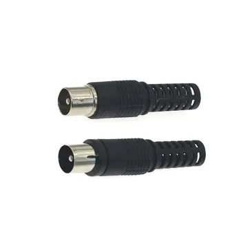 

50pcs/100pcs DC 9.5mm Cable TV Plug Welding Free Antenna Male Wire Connectors Male Jack Plug Terminals Adapter Electric
