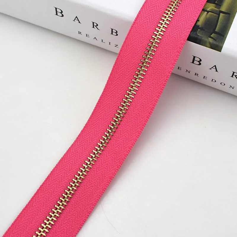 Rose Pink 2 ярда(180 см) Meetee 5# открытые металлические медные молнии DIY Швейные Инструменты на молнии для одежды сумки Джинсы Обувь Ремонт Аксессуары A7-2 - Цвет: Rose Pink