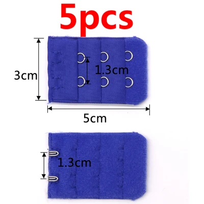 3/4/5 шт Регулируемые расширители для бюстгальтера Удлинительный ремень 2 крючка 3 крючка мягкий удлиненный бюстгальтеры Для женщин Аксессуары для нижнего белья - Цвет: 5pcs