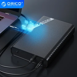 ORICO – boîtier de disque dur externe USB 3.5 vers SATA 3.0, 3.0 pouces, pour 2.5/3.5, avec adaptateur d'alimentation 12V2A 