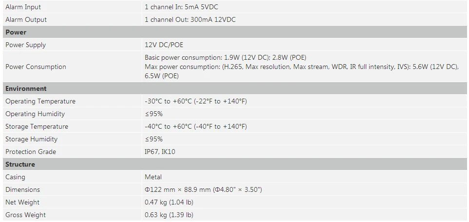 Dahua 4mp ip-камера IPC-HDBW2431R-ZAS-S2 H.265 Поддержка ИК-светодиода 256G SD карта обнаружения движения Аудио и PoE камера безопасности