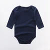 Baby Clothes Solid Color Boy Girls Romper Newborn Long Sleeve 100% Cotton Jumpsuit Bebe Spring Classic Clothes Tops Tees 2