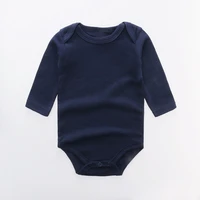 Baby Clothes Solid Color Boy Girls Romper Newborn Long Sleeve 100% Cotton Jumpsuit Bebe Spring Classic Clothes Tops Tees 2