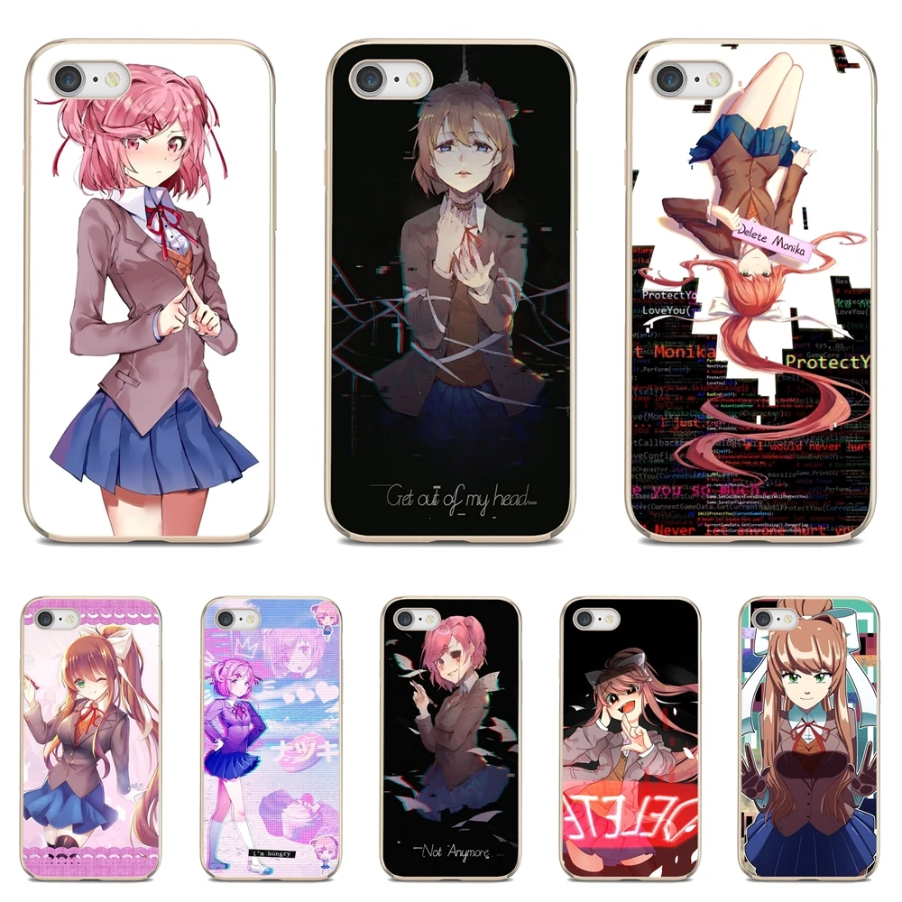 Мягкий чехол для Samsung Galaxy S7 S8 S9 S10E S20 FE Note 10 20 Edge Lite Plus Ultra viedo-game-Doki-Literature-Club |