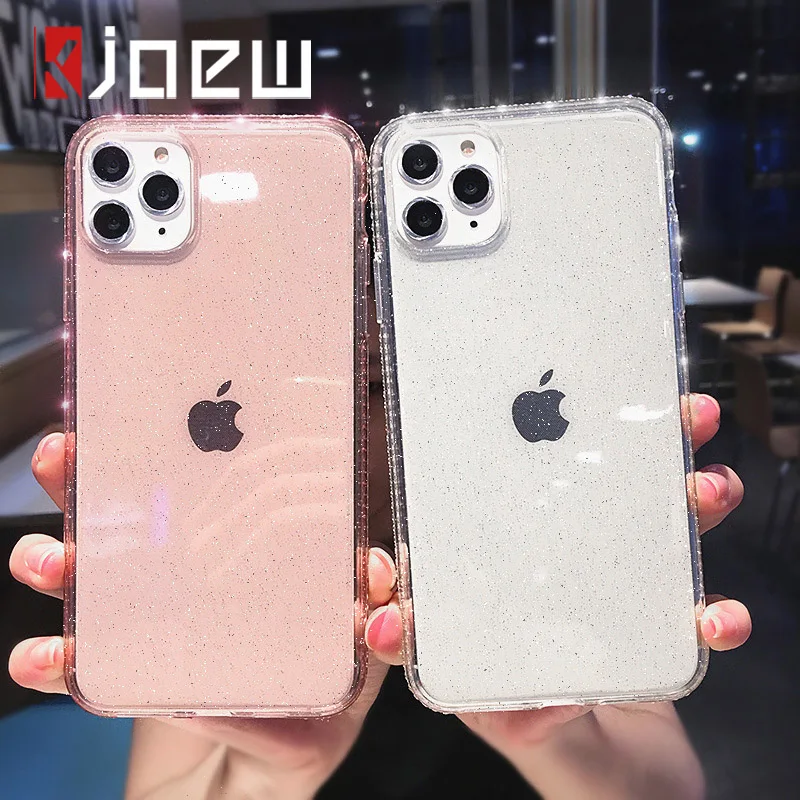 Блестящие прозрачные телефонные чехлы KJOEW для iPhone 11 Pro Max X XS XR Xs 6 6s 7 8 Plus