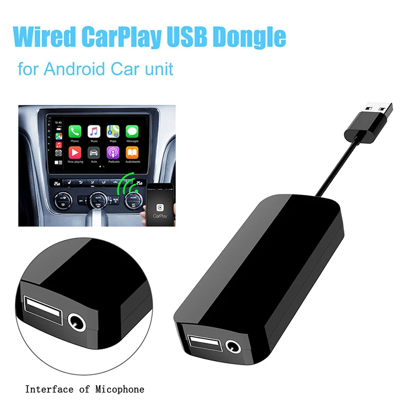 

Carplay Adapter Box Voice Control Android Auto Car Navigation Wireless For Apple System USB Mobile Phone Interconnection Screen