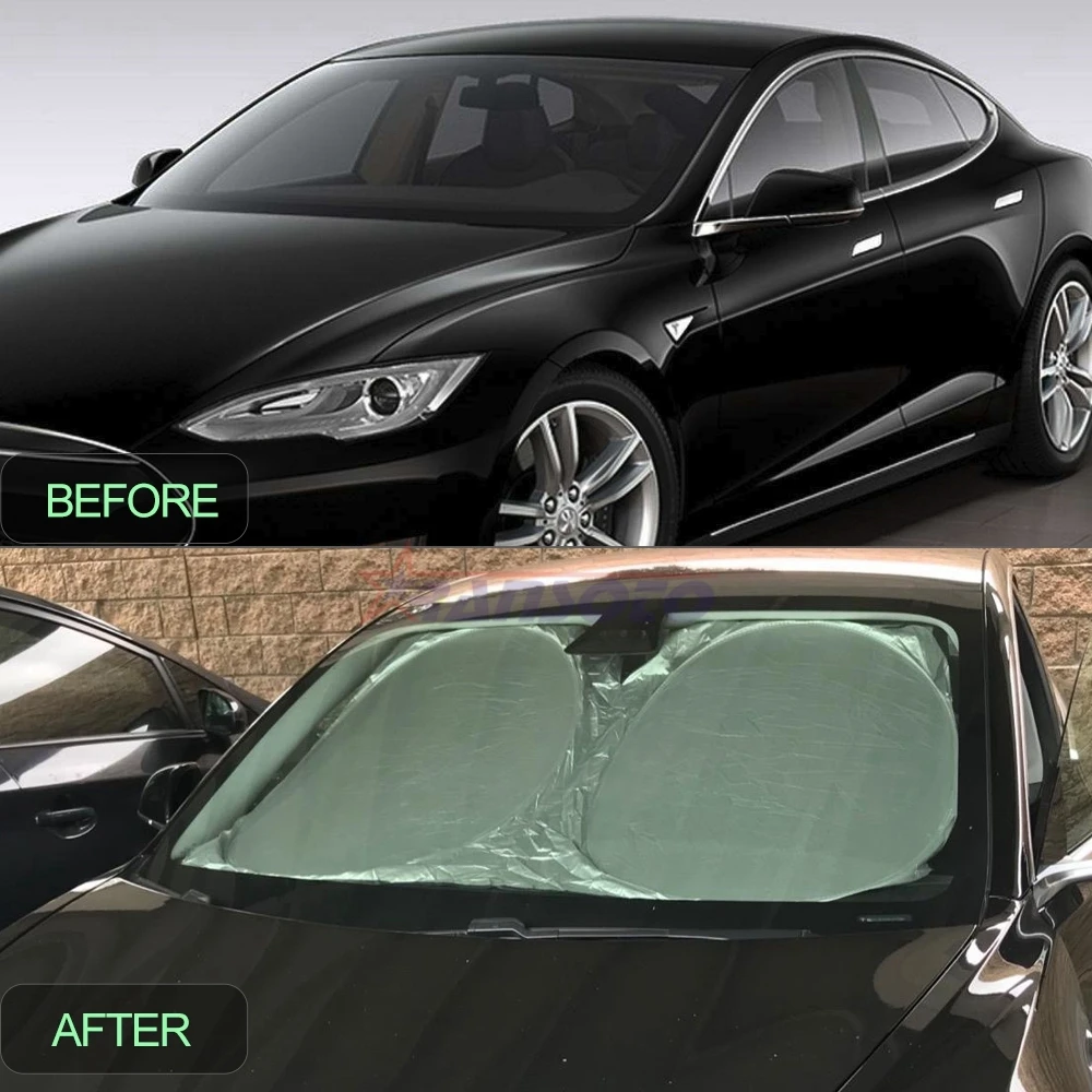 Ransoto лобовое стекло Солнцезащитная шторка для Tesla Модель-3