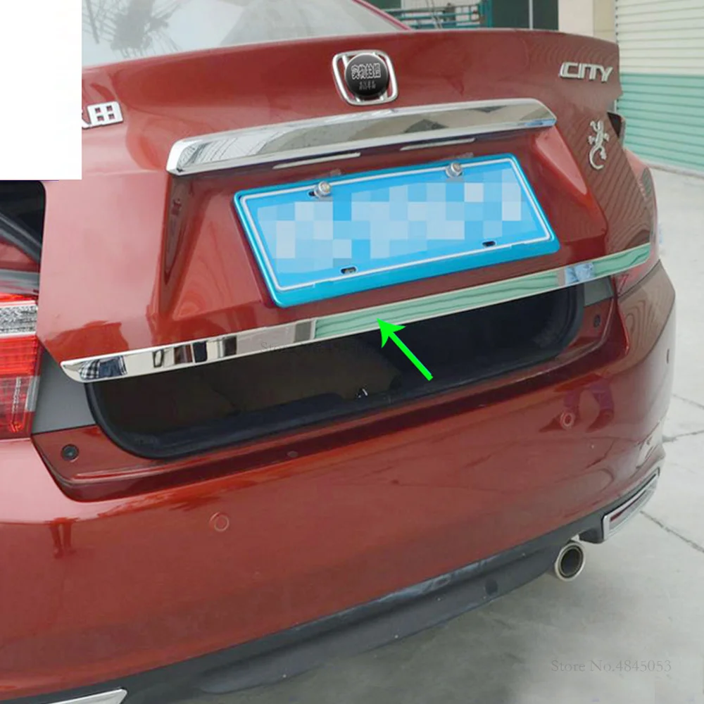 AITWATT для Honda City 2008 до Внешний Нержавеющая сталь задний багажник крышка для пароварки крышка отделка автомобиля стиль 1 шт
