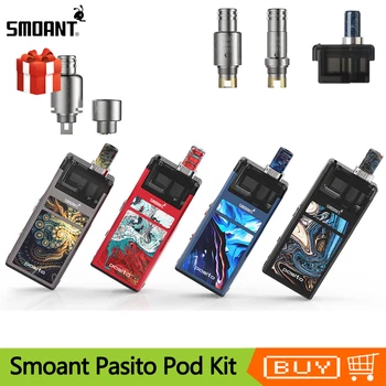 

Original Smoant Pasito Pod Vape Kit 1100mAh Battery MTL & DTL Coil Electronic Cigarette Kit With 3ml Cartridge VS Orion DNA