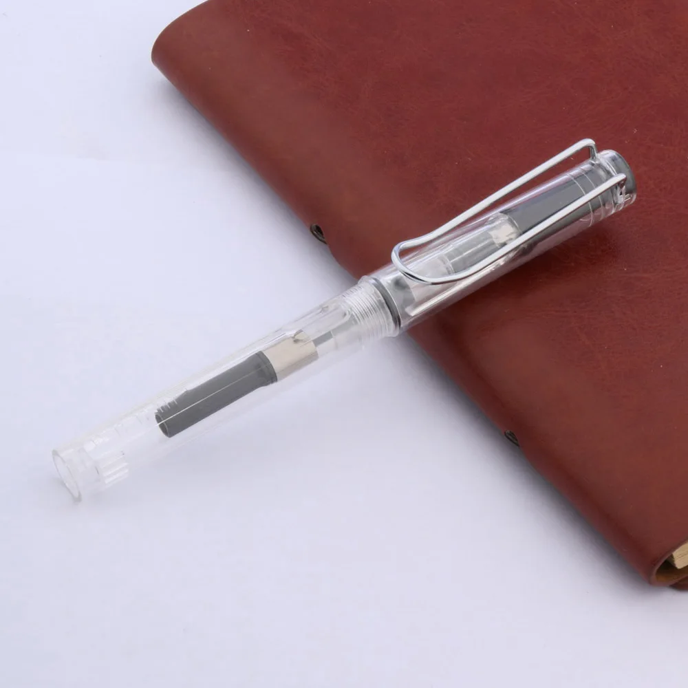 Новинка JINHAO 599 перьевая ручка Прозрачный Качественный модный дизайн M