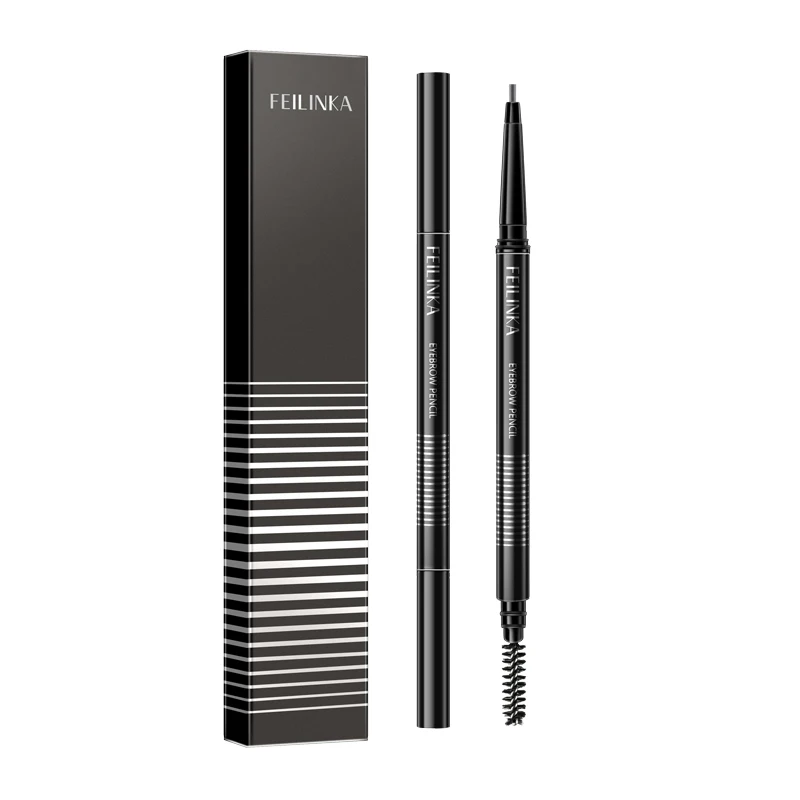

Double-End Fine Eyebrow Pencil Super Slender Waterproof Sweat-proof Smudge-proof Lasting Easy Coloring Eyebrow Pen With Brush N