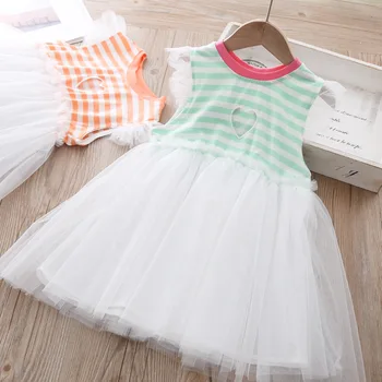 

Baby Girls Dress Colorful Stripes Wings Summer 2020