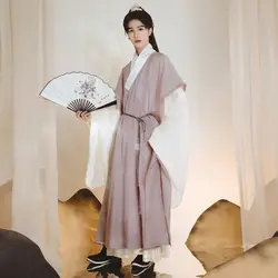 Robe longue Hanfu pour hommes, Style chinois ancien, robe de soirée de fée, Cardigan, Costume de Cosplay de chevalier 