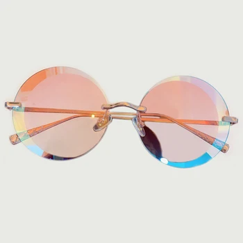 

2020 Classic Luxury Round Sunglasses Women Gradient Fashion Sun Glasses Female UV400 Pink Eyewear Oculos De Sol Feminino