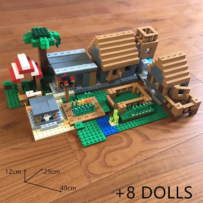 900+pcs minecrafted building blocks Morka Mountain Villa big farm with storage box figures Educational toys for children 900+pcs minecrafted building blocks Morka Mountain Villa big farm with storage box figures Educational toys for children