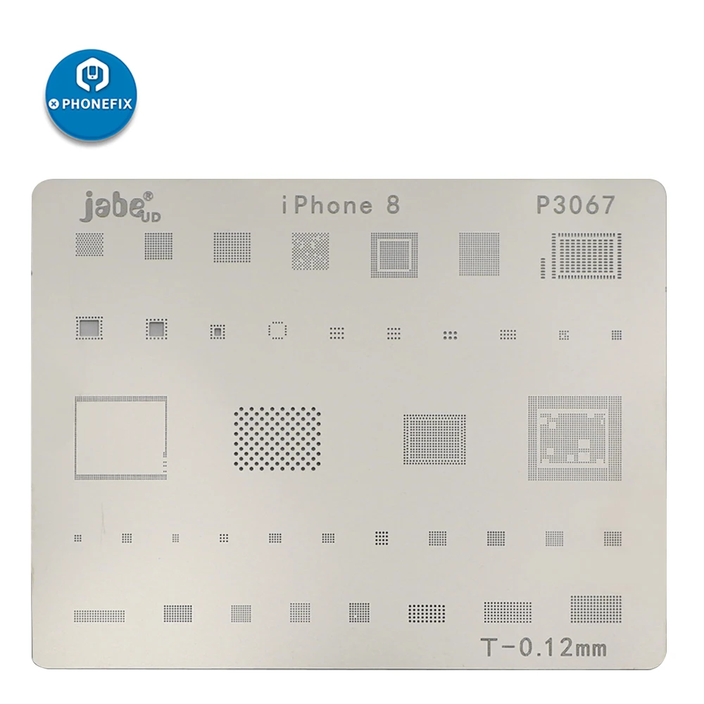 PHONEFIX мобильный телефон cpu NAND Flash BGA трафареты шаблон для iPhone X 8 8P 7P 7 6SP 6S 6 P 6 завод жестяная пластина