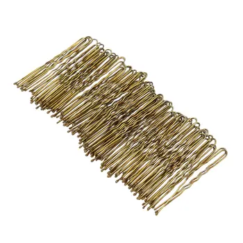 

300Pcs Golden Bobby Pins Thin U Shape Hairpins Women Hair Clips