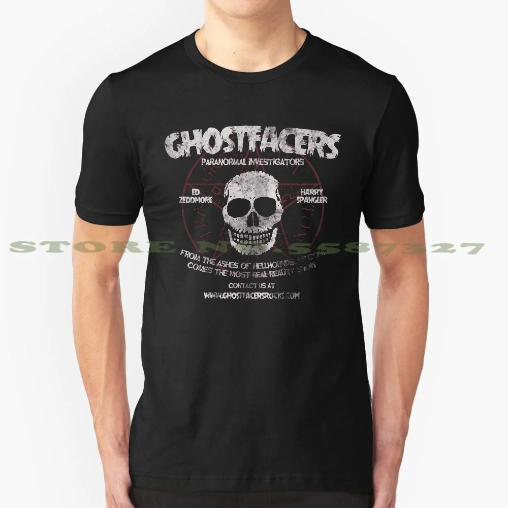 Черно-белая футболка Ghostfacers для мужчин и женщин сверхнатуральный Дин Sam Винчестер