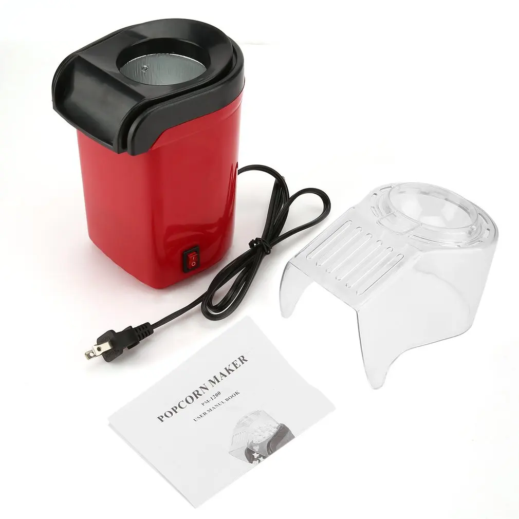 

Electric Popcorn Maker Home Round/Square Hot Air Popcorn Making Machine Kitchen Desktop Mini DIY Corn Maker With EU /US Plug