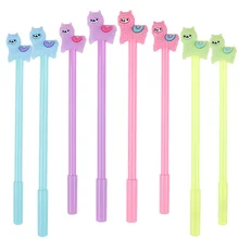 28 Pieces Cartoon Llama Pen Cute Alpaca Gel Pen,4 Colors for School Office Supplies Kids Gifts, Black Ink, 0.5Mm Ball Point