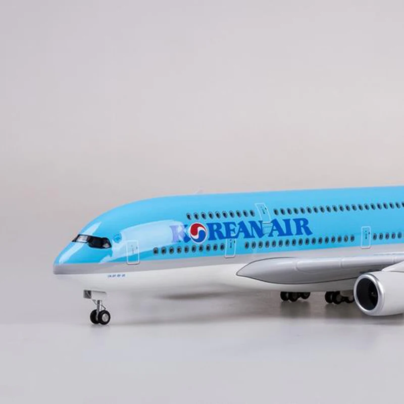1/150 весы 47 см с трёхмерными чертёжами в Корейском стиле авиакомпании Boeing B747 A380 самолет с светильник колеса Модель самолёта из смолы для коллекции