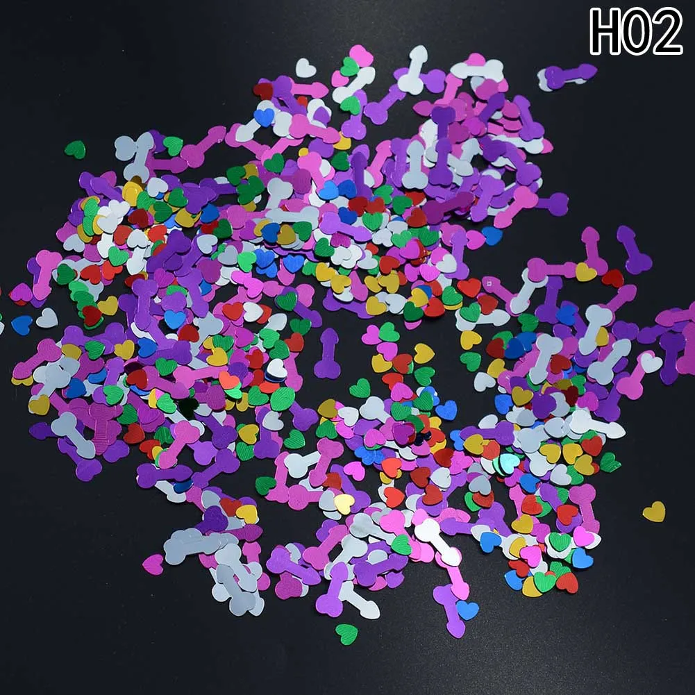 1 Package(about 16g) Willy Penis Confetti Sequins Bachelorette Party Decoration Confetti Wedding Table Decor Hen Party Supplies