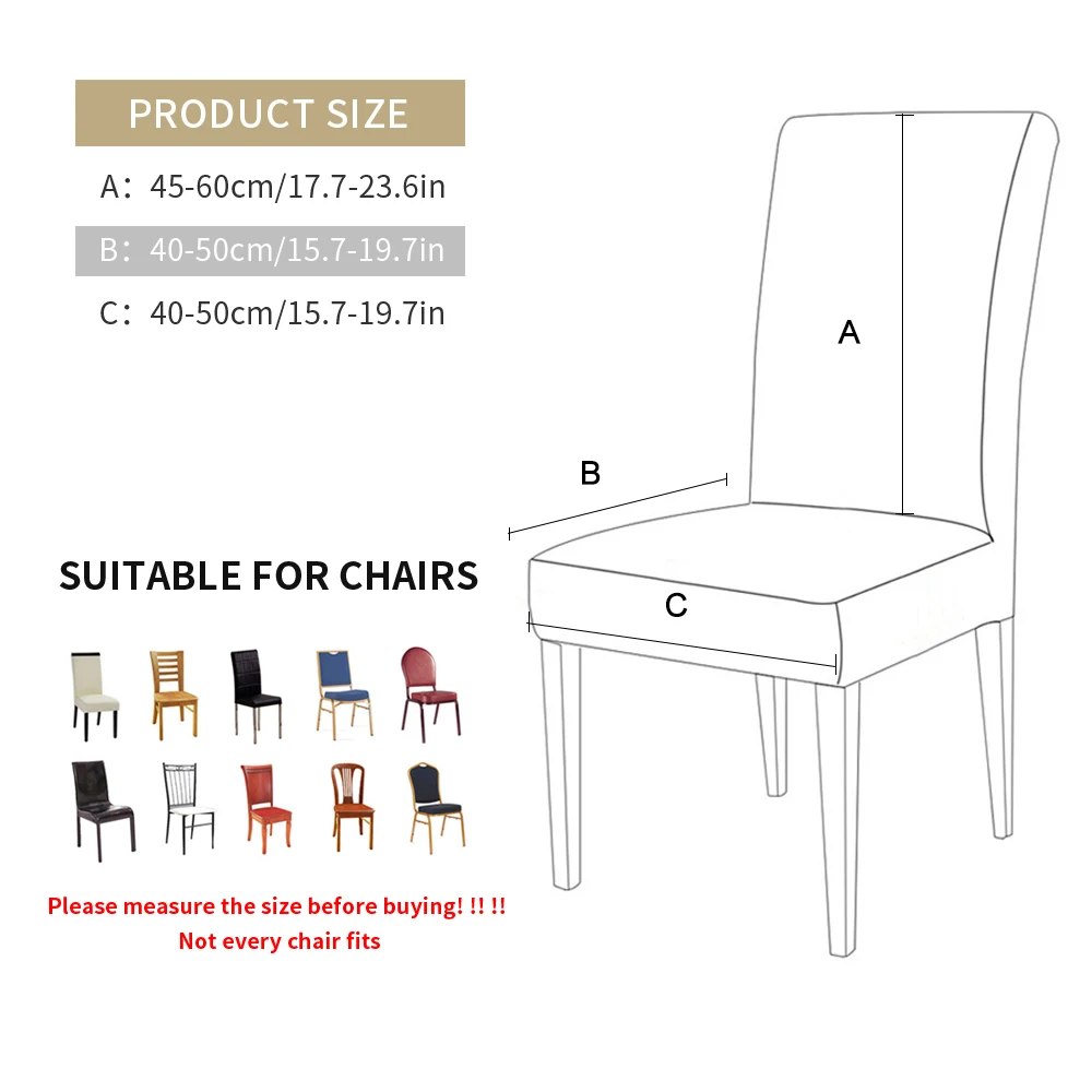 Fabric Chair Cover For Dining Room Chairs Covers High Back Living Room For Chairs For Kitchen For Sofa Armchairs 1 2 4 6pcs Chair Cover Aliexpress
