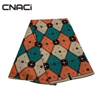 

CNACI 6 Yards Wholesale African Ankara Fabrics Hot Sale 100% Polyester Ankara African Real Wax Prints Fabric Tissus Patchwork