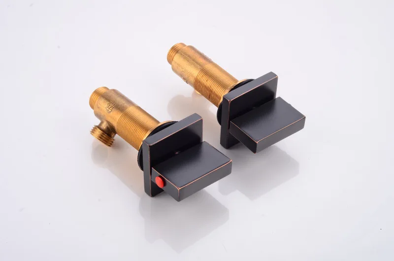 " удлинитель никелевый щеточный кран цилиндрический набор для ванной кран 3 горячей двойной ручкой смесители для холодной воды