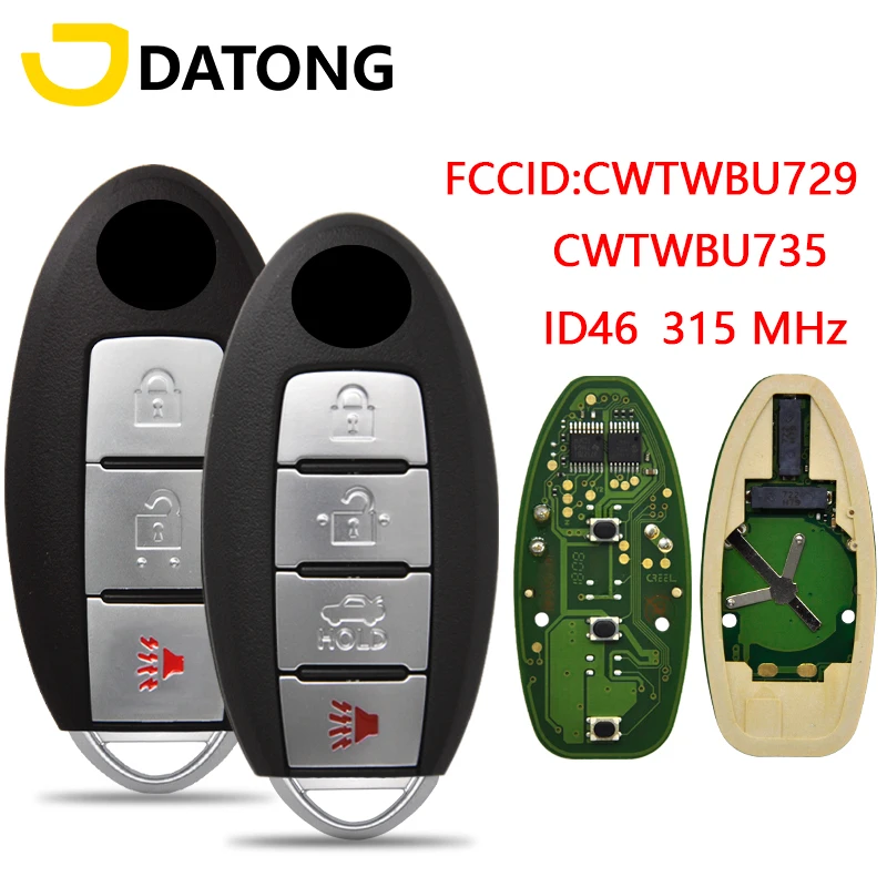 Автомобильный пульт дистанционного управления Datong World ключ для Nissan Tiida Qashqai Altima