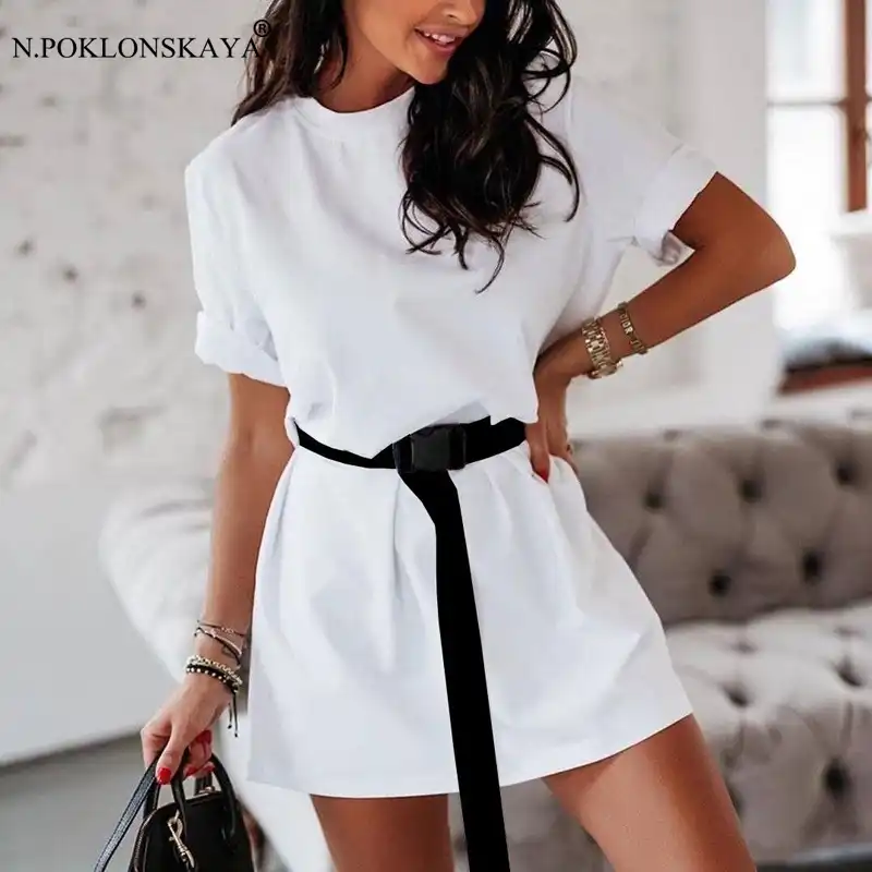 Loose dress with belt Clearance