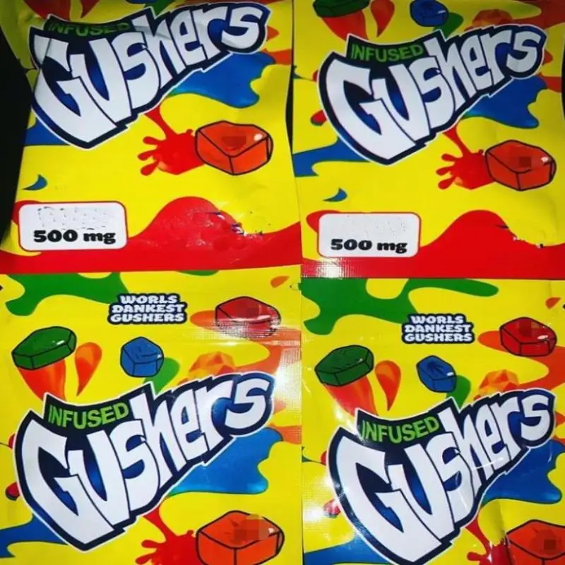 Green Worlds Dankest Gushers Medicated Fruit Snack 500mg Gusher Candy